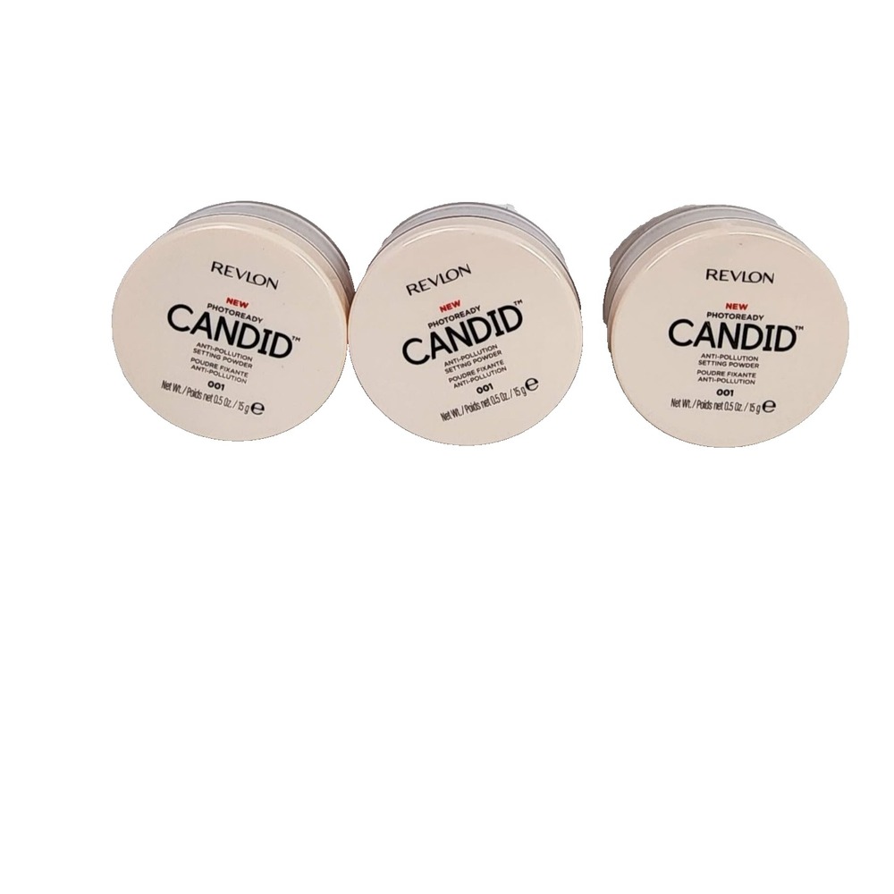 Revlon Photo Ready Candid Setting Powder 001 Vanilla 3‎ Pack New